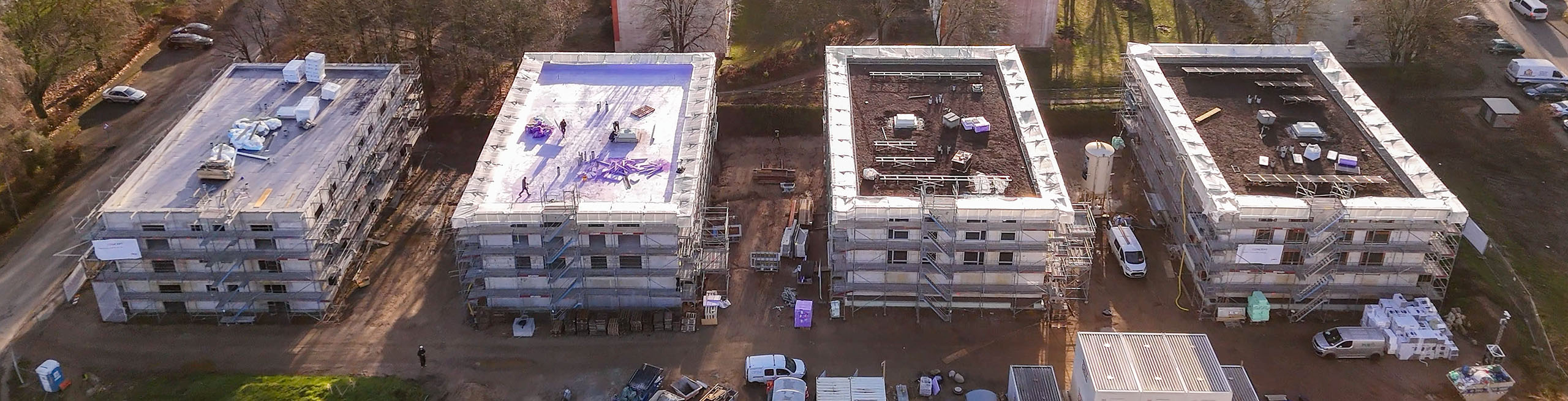 Luftansicht Bauprojekt